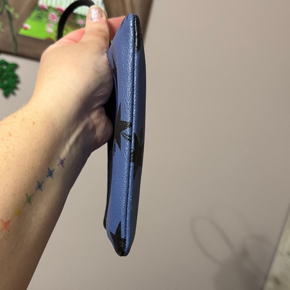 Coach Black Star Patterned Blue Wallet - Picture 5 of 8